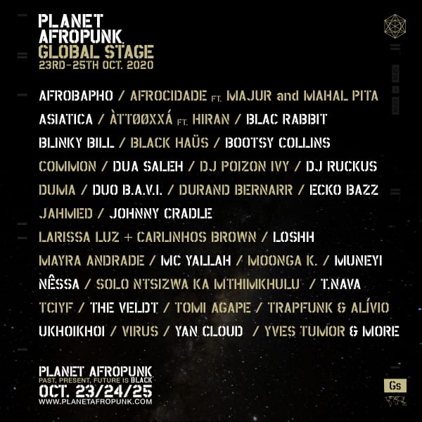 Planet Afropunkラインナップ